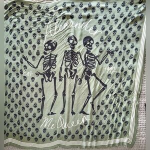 Signature Alexander McQueen couture large scarf. (Not fake)